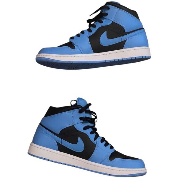 Nike Air Jordan 1 Mid University Blue Black DQ8426-401 Mens US 9.5 UNC Authentic main image 12